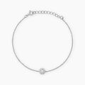Bracelets sur Grenoble : Histoire d'Or Bracelet Oliviane Argent Blanc Oxyde De Zirconium