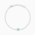 Bracelets sur Grenoble : Histoire d'Or Bracelet Myhalf Argent Blanc Oxyde De Zirconium