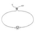 Bracelets sur Grenoble : Histoire d'Or Bracelet Argent Blanc Angerona Oxydes De Zirconium