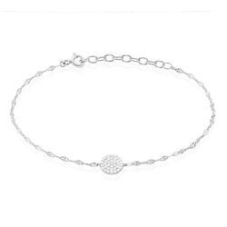 Histoire d'Or Bracelet Argent Blanc Turin Oxydes De Zirconium