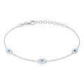 Histoire d'Or Bracelet Parad'eyes Argent Blanc