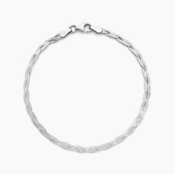 Histoire d'Or Bracelet Tissia Argent Blanc