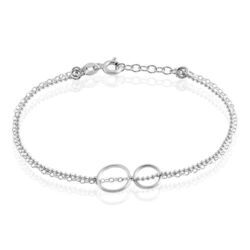 Histoire d'Or Bracelet Argent Blanc Merien