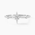 Histoire d'Or Bague Astre Precieux Argent Blanc Oxyde De Zirconium
