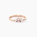 Bagues sur Grenoble : Histoire d'Or Bague Duchesse Argent Rose Oxyde De Zirconium