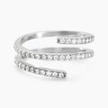 Histoire d'Or Bague Argent Blanc Bennett Oxydes De Zirconium