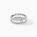 Histoire d'Or Bague Louisette Argent Blanc