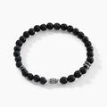 Histoire d'Or Bracelet Acier Hugueso Agates Noires