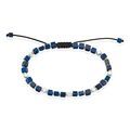 Histoire d'Or Bracelet Cusco Acier Blanc Lapis Lazuli
