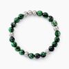 Histoire d'Or Bracelet Adonis Acier Blanc Unakite