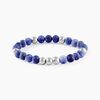 Histoire d'Or Bracelet Adonis Acier Blanc Pierre De Synthese