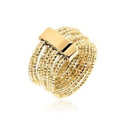 Histoire d'Or Bague Dion Acier Jaune