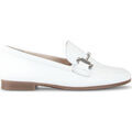 Chaussures plates femme sur Grenoble : Mocassins Gabor Mocassins en cuir grain&eacute; &agrave; talon d&eacute;croch&eacute; Blanc