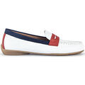 Chaussures plates femme sur Grenoble : Mocassins Gabor Mocassins en cuir &agrave; talon compens&eacute; Blanc