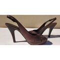 Chaussures &agrave; talons femme sur Grenoble : Chaussures escarpins Maison Minelli Des escarpins &agrave; la fois chics et intemporels Marron