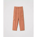 Jeans 3/4 & 7/8 Twin Set PANTALONI CARGO IN POPELINE Art. 241TT2052 Jeans sur Grenoble : Jeans 3/4 & 7/8 Twin Set PANTALONI CARGO IN POPELINE Art. 241TT2052