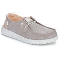 Slip ons HEYDUDE Wendy Metallic Sparkle Argent&eacute;