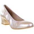 Chaussures &agrave; talons femme sur Grenoble : Chaussures escarpins Qootum 14200A Dor&eacute;