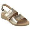 Chaussures Duendy Dame aux pieds d&eacute;licats 586 platine Argent&eacute;