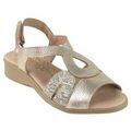 Chaussures Duendy Dame aux pieds d&eacute;licats 3773 platine Argent&eacute;