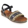 Chaussures Isteria Sandale noire pour femme 24091