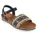 Chaussures Isteria Sandale noire pour femme 24091