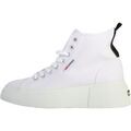 Baskets femme sur Grenoble : Baskets montantes Superga Basket Montante &agrave; Lacets Bubble Mid Blanc