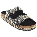 Chaussures Isteria sandale noire pour femme 24099 Argent&eacute;