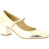 Ballerines Vidi Studio Babies cuir lamin&eacute; Argent&eacute;