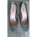 Chaussures escarpins Etam Escarpins en nubuck kaki &agrave; saisir Kaki Grenoble
