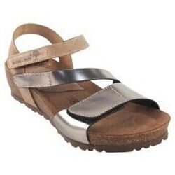 Chaussures Interbios sandale beige pour femme INTER BIOS 5378 Argent&eacute;