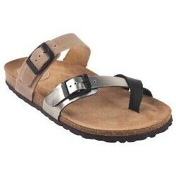Chaussures Interbios sandale beige pour femme INTER BIOS 7212 Argent&eacute;