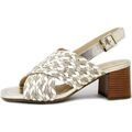 Mules Ara Femme Chaussures, Sandales en Cuir Tress&eacute;, Large-1220501 Beige
