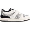 Baskets Bons baisers de Paname Baskets En Cuir Serena Strap Argent&eacute;