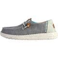 Mocassins HEYDUDE Moccassin &agrave; Lacets Wendy Heathered Slub Tropical Gris