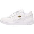 Baskets basses Lacoste Baskets Femme Ref 63171 216 Blanc Or