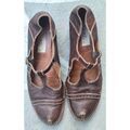 Ballerines Ivoires Chaussures &agrave; brides Richelieu marron Marron Grenoble