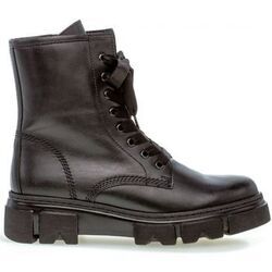 Bottines Gabor Bottines en cuir &agrave; talon d&eacute;croch&eacute; Noir