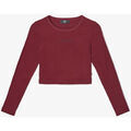 T-shirt enfant Le Temps des Cerises Crop top virginia bordeaux