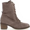 Bottines Gabor Bottines &agrave; lacets en velours &agrave; talon d&eacute;croch&eacute; Gris