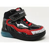 Baskets Geox BASKET JUNIOR GRAY BOY NOIR ROUGE