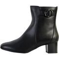 Boots Clarks Bottine &agrave; Talons Cuir Linnae Up Noir