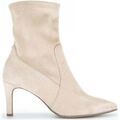 Bottines Gabor Bottines en textile &agrave; talon d&eacute;croch&eacute; Beige