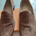 Mocassins JB Martin Mocassin en cro&ucirc;te de veau Beige