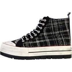 Baskets montantes Desigual Basket Montante &agrave; Lacets Crush BN Noir