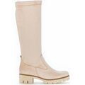 Bottes Gabor Bottes en textile &agrave; talon d&eacute;croch&eacute; Beige
