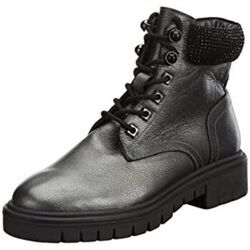 Bottines Kaporal Bottines en cuir Zalma femme Ref 58381 Etain Argent&eacute;