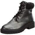 Bottes femme sur Grenoble : Bottines Kaporal Bottines en cuir Zalma femme Ref 58381 Etain Argent&eacute;
