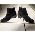 Bottines H&M Bottines noires en nubuck - T 39