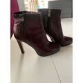 Bottes femme sur Grenoble : Bottines Roberto Botella Bottines cuir bordeaux